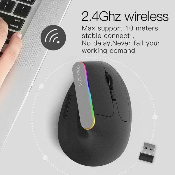 ergonomic vertical gaming mouse 2.4g wireless gamer mice rechargeable 1600dpi 6 buttons rgb optical for pc lapcomputer
ergonomic vertical gaming mouse 2.4g wireless gamer mice rechargeable 1600dpi 6 buttons rgb optical for pc lapcomputer
