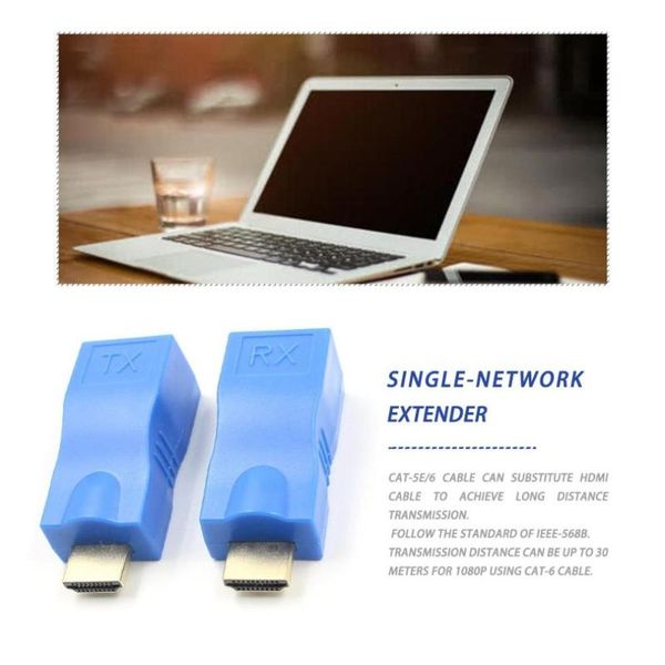 hubs blue abs metal extender transmitter tx/rx adapter 30m network rj45 cat5e cat6 ethernet lan without hdcp
hubs blue abs metal extender transmitter tx/rx adapter 30m network rj45 cat5e cat6 ethernet lan without hdcp