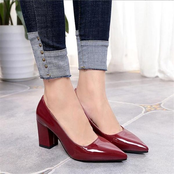 women pumps black high heels 7.5cm lady patent leather thick with autumn pointed single shoes female sandals big 33-43 dress
women pumps black high heels 7.5cm lady patent leather thick with autumn pointed single shoes female sandals big 33-43 dress
