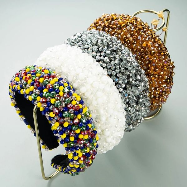 handmade baroque women hair accessories beads headbands full caystal padded hairhoop bridal tiara wedding headband, Silver
handmade baroque women hair accessories beads headbands full caystal padded hairhoop bridal tiara wedding headband, Silver