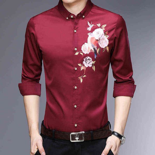 personalized casual cardigan long sleeve fashion lapel inch men's spring and autumn korean flower printed shirt, White;black
personalized casual cardigan long sleeve fashion lapel inch men's spring and autumn korean flower printed shirt, White;black