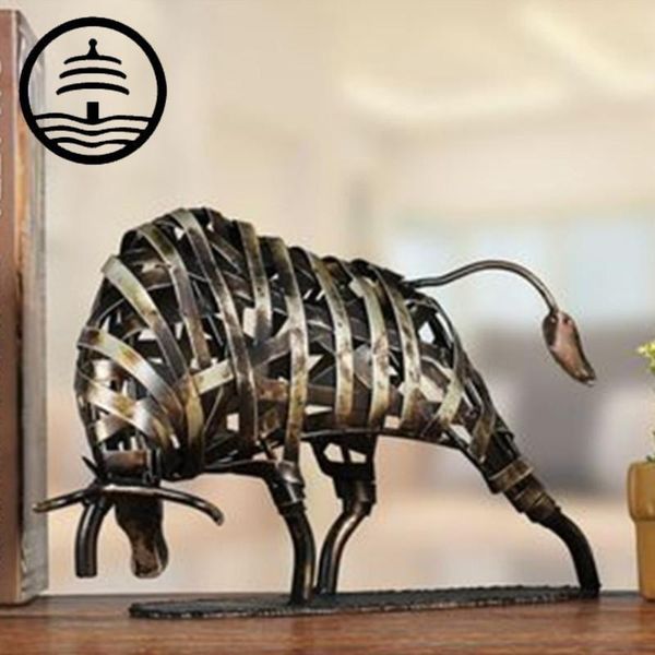 decorative objects & figurines bao guang ta durable metal sculpture iron-made braided cattle furnishing articles handmade craft office home
decorative objects & figurines bao guang ta durable metal sculpture iron-made braided cattle furnishing articles handmade craft office home
