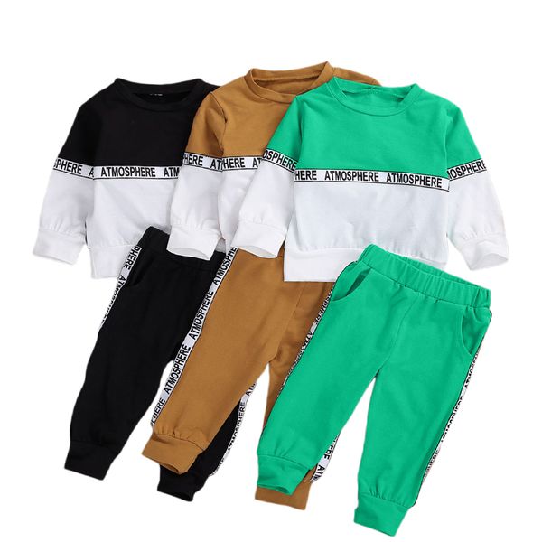 6m-4years toddler kids baby girls boys sweatshirt suits long sleeve long pants 2pcs letter print color patchwork outfits set, White
6m-4years toddler kids baby girls boys sweatshirt suits long sleeve long pants 2pcs letter print color patchwork outfits set, White
