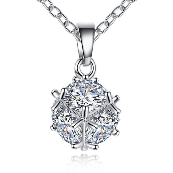 pendant necklaces fashion ball necklace lady inlaid transparent zircon round with chain jewelry gift, Silver
pendant necklaces fashion ball necklace lady inlaid transparent zircon round with chain jewelry gift, Silver