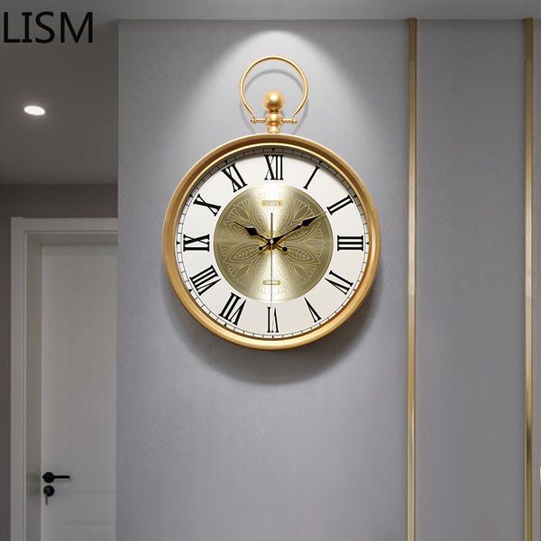 wall clocks gold luxury clock metal large creative nordic mechanism living room silent hanging watch modern design
wall clocks gold luxury clock metal large creative nordic mechanism living room silent hanging watch modern design