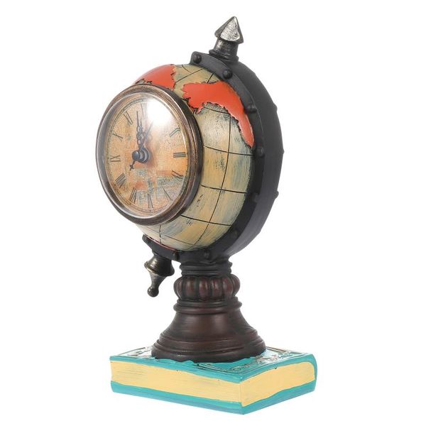 wall clocks 1pc retro globe clock ornament european style deskdecoration