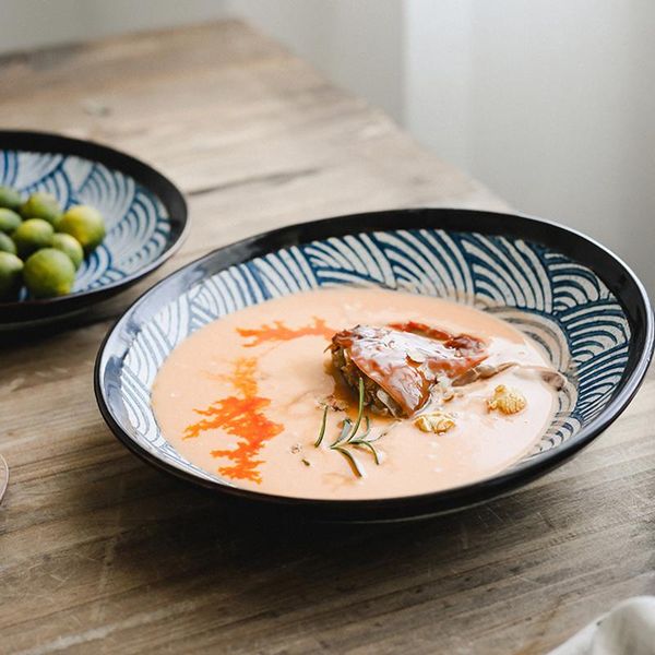 dishes & plates rhe bevel blue ceramic plate kitchen restaurant porcelain dinner noodles steak salad container set
dishes & plates rhe bevel blue ceramic plate kitchen restaurant porcelain dinner noodles steak salad container set