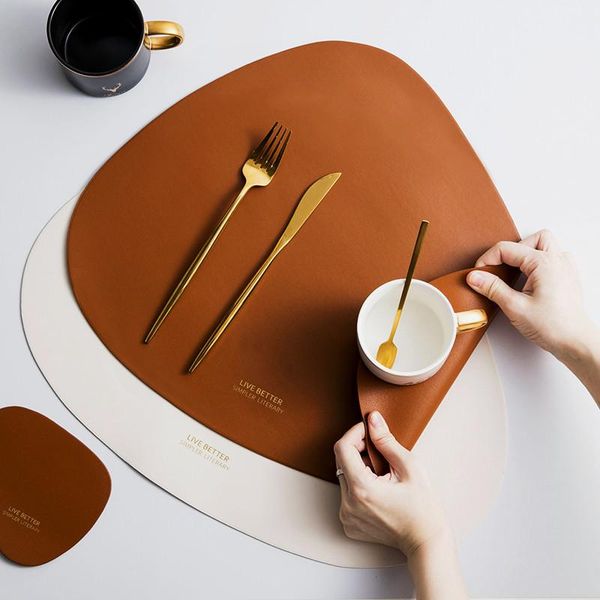 mats & pads leather drop-shaped placemat plate mat food grade table pad waterproof heat insulation kitchen gadget easy cleaning
mats & pads leather drop-shaped placemat plate mat food grade table pad waterproof heat insulation kitchen gadget easy cleaning