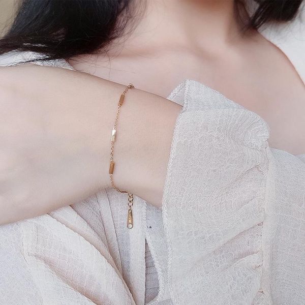 link, chain carlidana japan and south korea harajuku style bracelet small cuboid simple forest sweet bracelets women's jewelry, Black
link, chain carlidana japan and south korea harajuku style bracelet small cuboid simple forest sweet bracelets women's jewelry, Black