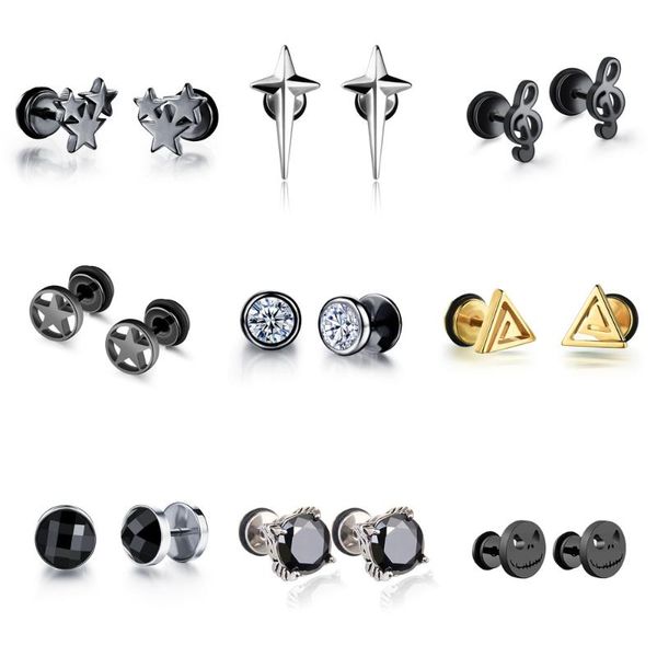 stud punk vintage gold small stainless steel zircon earrings for men women gothic fashion piercing jewelry accessories wholesale, Golden;silver
stud punk vintage gold small stainless steel zircon earrings for men women gothic fashion piercing jewelry accessories wholesale, Golden;silver