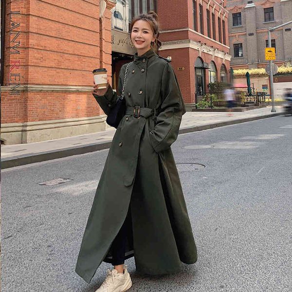 women army green big size double breasted long trench lapel sleeve loose windbreaker fashion tide spring 210507, Tan;black
women army green big size double breasted long trench lapel sleeve loose windbreaker fashion tide spring 210507, Tan;black