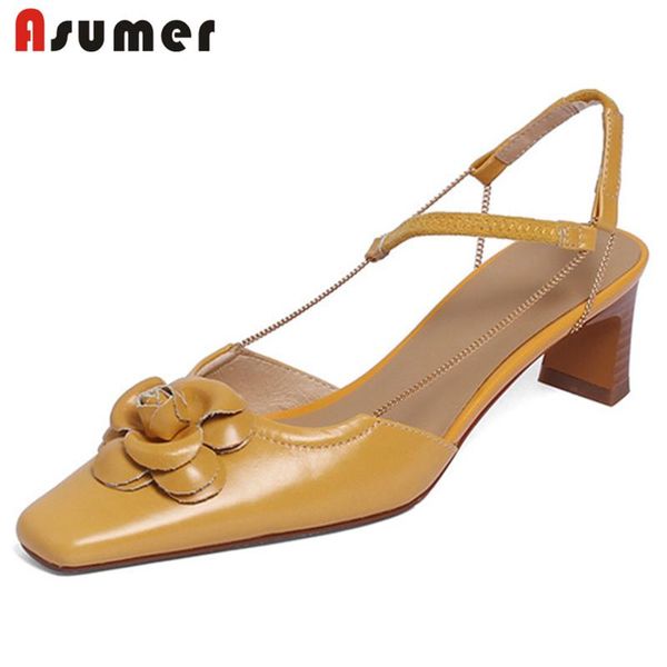 asumer 2021 est genuine leather shoes women sandals flower chain high heels summer ladies casual party woman, Black
asumer 2021 est genuine leather shoes women sandals flower chain high heels summer ladies casual party woman, Black