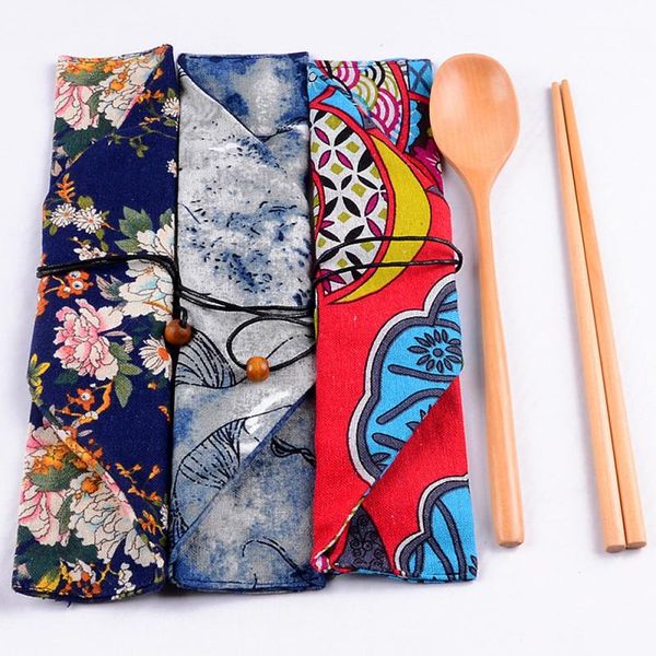 japanese style cloth bag wooden chopsticks spoon gift set portable travel tableware supplies
japanese style cloth bag wooden chopsticks spoon gift set portable travel tableware supplies