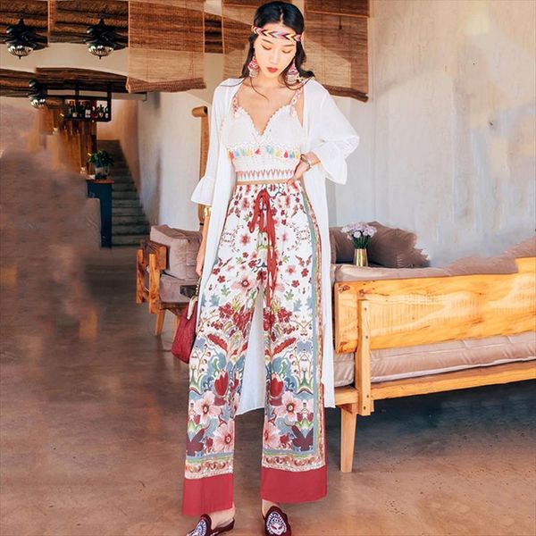 fashion loose high waist retro womens capris printed seaside wide summer female boho ethnic style holiday floral leg p, Black;white
fashion loose high waist retro womens capris printed seaside wide summer female boho ethnic style holiday floral leg p, Black;white