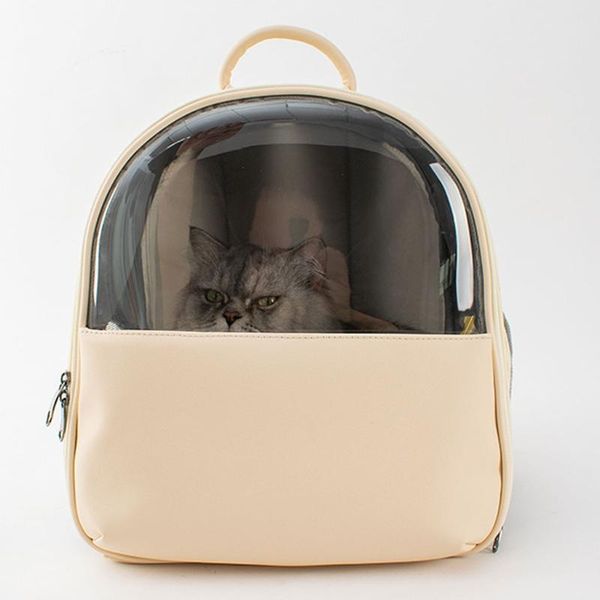 backpack pu leather fashion cat bag simple breathable portable pet outdoor travel transparent space bags
backpack pu leather fashion cat bag simple breathable portable pet outdoor travel transparent space bags