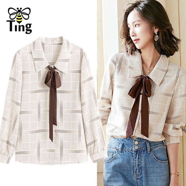 summer spring casual turn down collar dot print blouses women streetwear button up shirts with ribbon fashion blusas za 210513, White 
summer spring casual turn down collar dot print blouses women streetwear button up shirts with ribbon fashion blusas za 210513, White