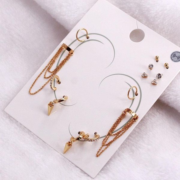 pairs of suit fashion simple all-match female ear stud eardrop bone, Golden;silver
pairs of suit fashion simple all-match female ear stud eardrop bone, Golden;silver