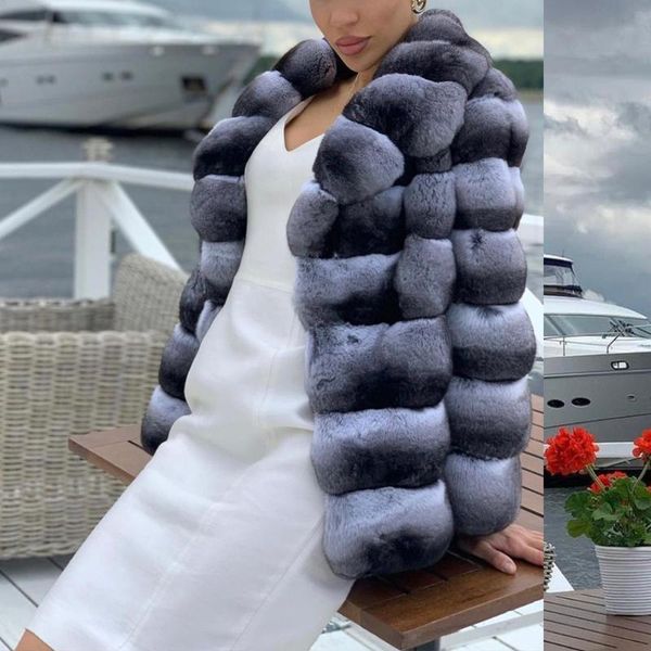 women's fur & faux 2021 natural rex coat for women fashion winter whole skin genuine jacket chinchilla color outwear, Black
women's fur & faux 2021 natural rex coat for women fashion winter whole skin genuine jacket chinchilla color outwear, Black