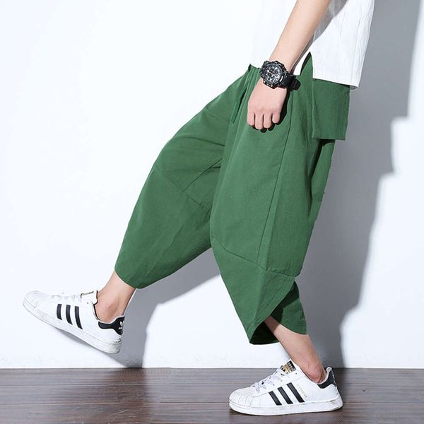 shorts chinese style summer men's loose fitting radish pants harem pants wide leg casual capris, White;black
shorts chinese style summer men's loose fitting radish pants harem pants wide leg casual capris, White;black