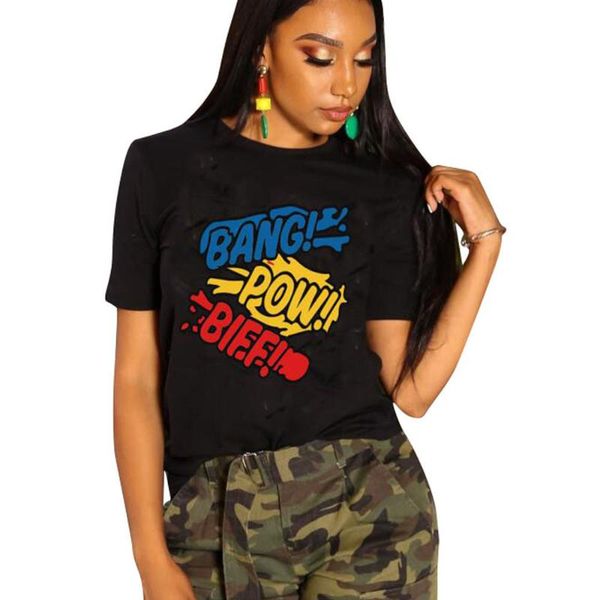 women's t-shirt dn8257 european and american fashion casual letter printing top, White
women's t-shirt dn8257 european and american fashion casual letter printing top, White