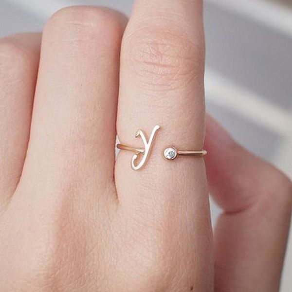 zircon a-z letter initial rings for women rose gold silver color stainless steel open adjustable female wedding ring jewelry cluster, Golden;silver
zircon a-z letter initial rings for women rose gold silver color stainless steel open adjustable female wedding ring jewelry cluster, Golden;silver