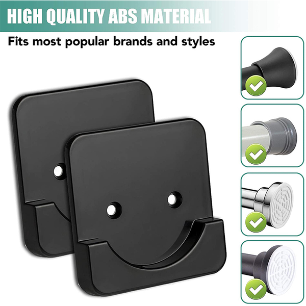 shower curtains 2pcs universal curtain rod mount holder for wall adhesive tension retainer no drilling stick on screw fixation
shower curtains 2pcs universal curtain rod mount holder for wall adhesive tension retainer no drilling stick on screw fixation