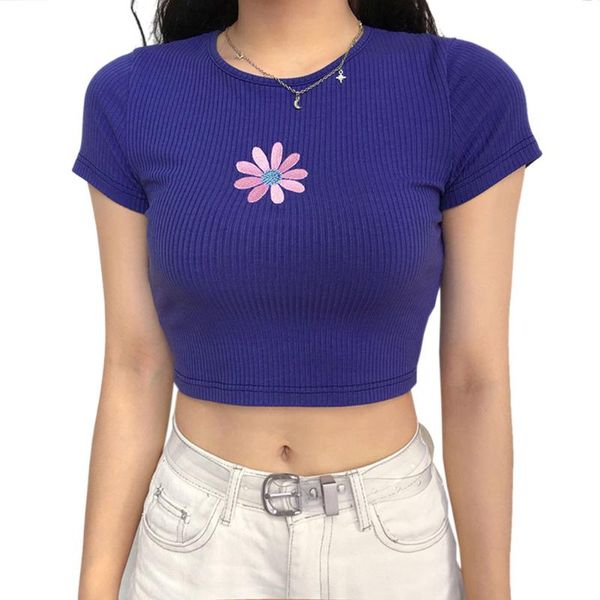 women's t-shirt y2k cotton cute print solid women summer short sleeve crop casual female tshirts, White
women's t-shirt y2k cotton cute print solid women summer short sleeve crop casual female tshirts, White
