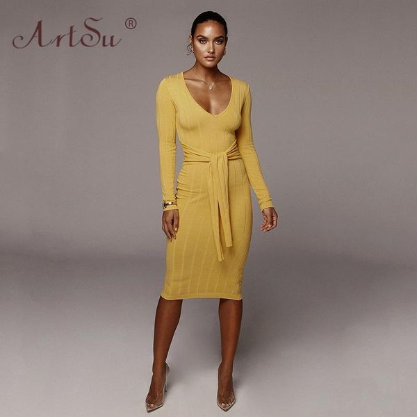 casual dresses women v-neck long sleeve fitness winter dress lace up sashes knee-length midi sweater knitting vestidos 2021, Black;gray
casual dresses women v-neck long sleeve fitness winter dress lace up sashes knee-length midi sweater knitting vestidos 2021, Black;gray
