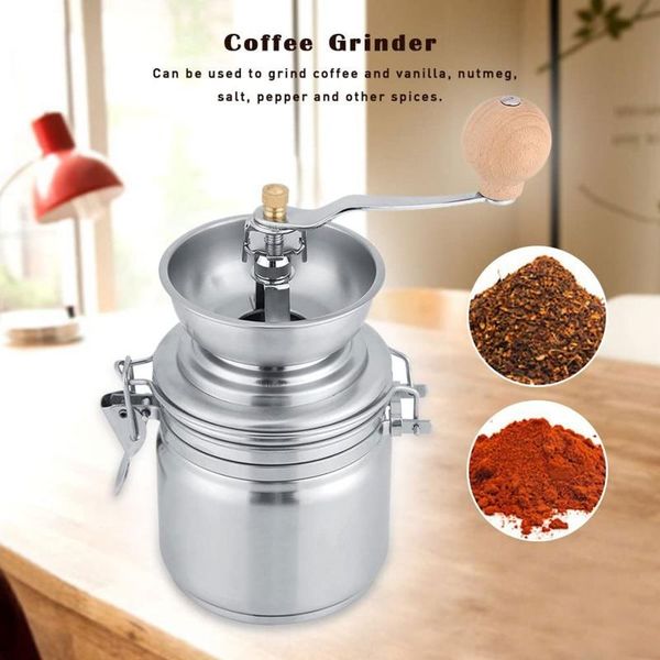 stainless steel coffee grinder manual hand crank spice nuts portablegrinder u1je roasters
stainless steel coffee grinder manual hand crank spice nuts portablegrinder u1je roasters