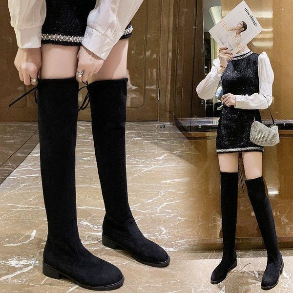 boots 2021 fashion women winter over the knee heels quality soft suede plus velvet to keep warm thigh high thick heel, Black
boots 2021 fashion women winter over the knee heels quality soft suede plus velvet to keep warm thigh high thick heel, Black