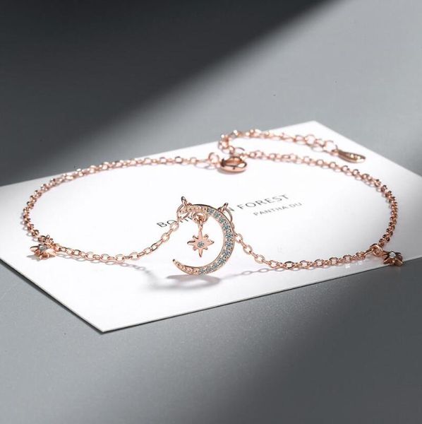 anklets fashion 925 sterling silver star&moon zircon pendant anklet bracelet constellation symbol foot chain women&girl jewelry gift, Red;blue
anklets fashion 925 sterling silver star&moon zircon pendant anklet bracelet constellation symbol foot chain women&girl jewelry gift, Red;blue