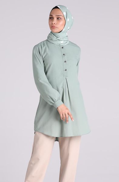 women's blouses & shirts minahill water green tunic 3197-10, White
women's blouses & shirts minahill water green tunic 3197-10, White