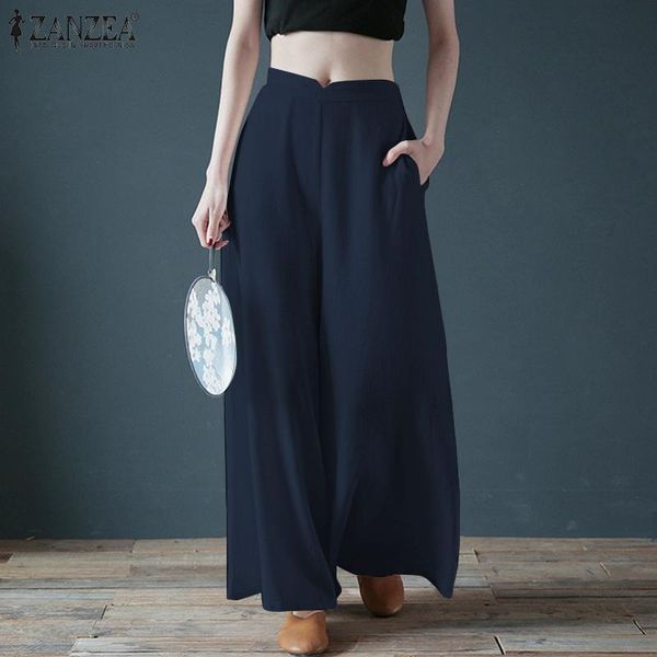 women's pants & capris vintage solid pantalon palazzo holiday wide legs zanzea women elastic waist casual long loose pockets trousers p, Black;white
women's pants & capris vintage solid pantalon palazzo holiday wide legs zanzea women elastic waist casual long loose pockets trousers p, Black;white