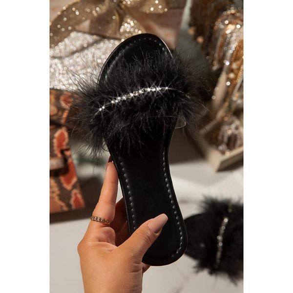 slippers fashion fur diamond slipper for women lovely furry flats sandals bling rhinestone shoes slip-on slides flip flop, Black
slippers fashion fur diamond slipper for women lovely furry flats sandals bling rhinestone shoes slip-on slides flip flop, Black