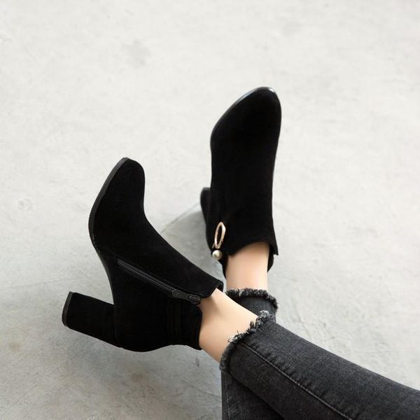 boots plus size 10 11-1 women shoes ankle for ladies woman winter pure color round head, Black
boots plus size 10 11-1 women shoes ankle for ladies woman winter pure color round head, Black