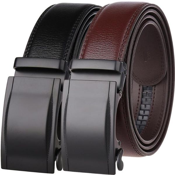 business male black belts leather belt est automatic buckle designer men 2021, Black;brown
business male black belts leather belt est automatic buckle designer men 2021, Black;brown