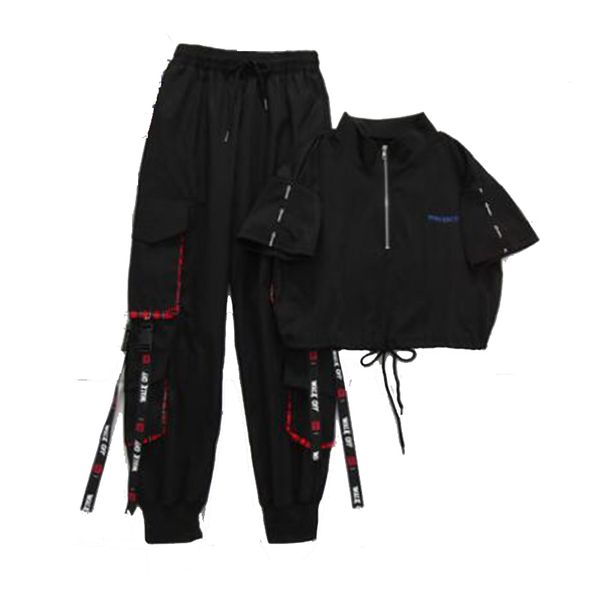 autumn women high waist cargo pants cool girls handsome two-piece pants women streetwear cargo pants black ankle length elastic 210319, Black;white
autumn women high waist cargo pants cool girls handsome two-piece pants women streetwear cargo pants black ankle length elastic 210319, Black;white