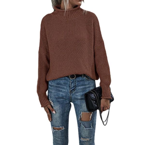 women's sweaters autumn winter woman's fashionable loose turtleneck sweater, solid color long sleeve casual thick knitting daily, White;black
women's sweaters autumn winter woman's fashionable loose turtleneck sweater, solid color long sleeve casual thick knitting daily, White;black