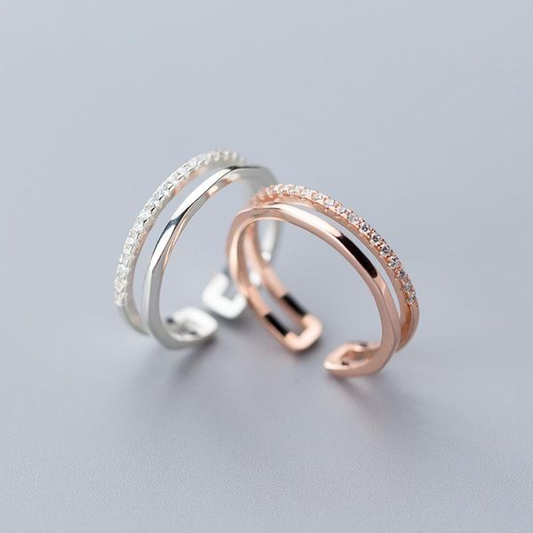 cluster rings s925 silver ring female japanese korean style simple small fresh double row diamond adjustable rose gold hand jewelry gift, Golden;silver
cluster rings s925 silver ring female japanese korean style simple small fresh double row diamond adjustable rose gold hand jewelry gift, Golden;silver
