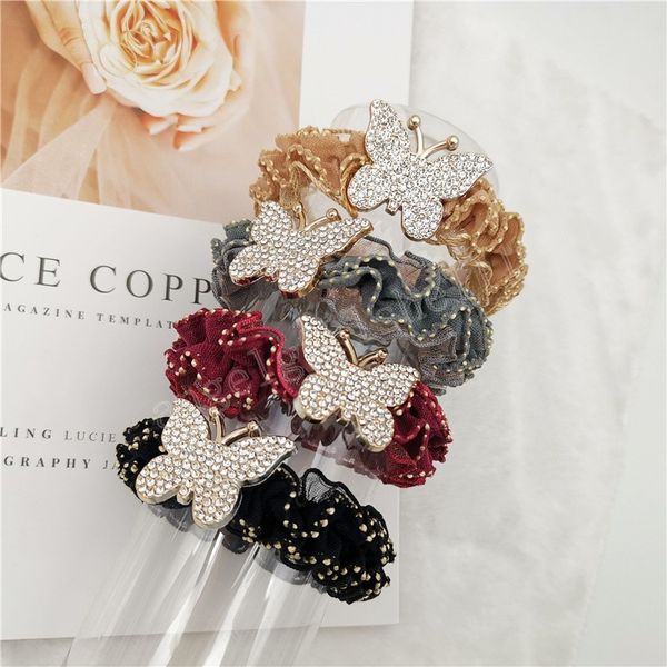 fabric lace full diamond alloy butterfly hair ring rope fashion hair accessories women high elastic band scrunchies girl, Slivery;white
fabric lace full diamond alloy butterfly hair ring rope fashion hair accessories women high elastic band scrunchies girl, Slivery;white