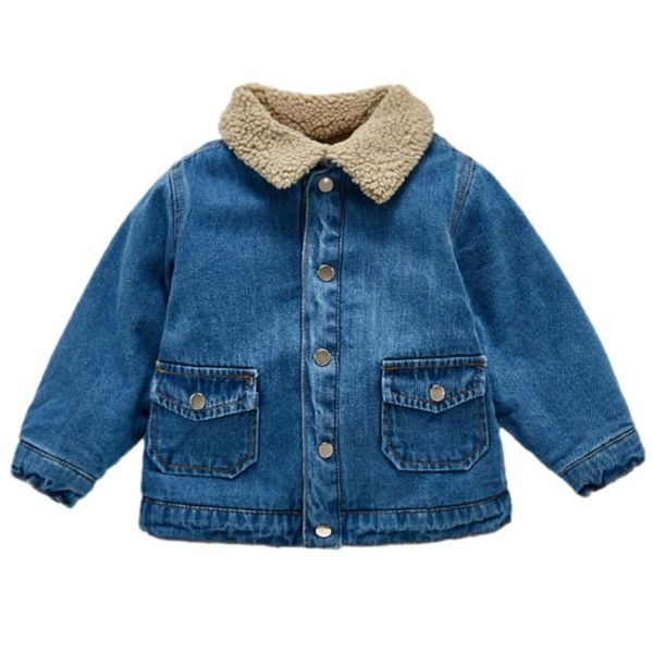 jackets children's velvet jacket for fall/winter 2021 baby denim with lapel coat kids winter clothes, Blue;gray
jackets children's velvet jacket for fall/winter 2021 baby denim with lapel coat kids winter clothes, Blue;gray
