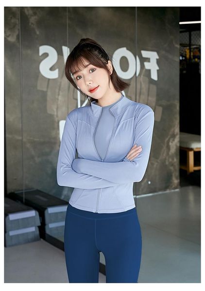 yoga outfit sports jacket women zipper tight-fitting quick-drying stand-up collar long-sleeved running fitness clothes
yoga outfit sports jacket women zipper tight-fitting quick-drying stand-up collar long-sleeved running fitness clothes