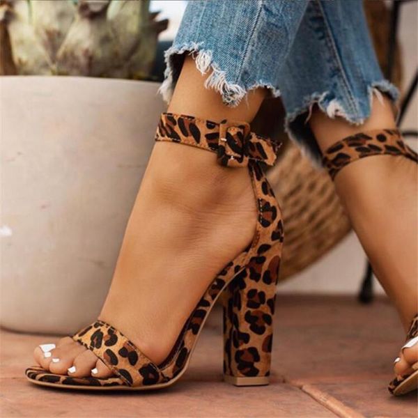 dress shoes summer exquisite women sandals peep-toe buckle strap party leopard print square high heels 11.5cm, Black
dress shoes summer exquisite women sandals peep-toe buckle strap party leopard print square high heels 11.5cm, Black