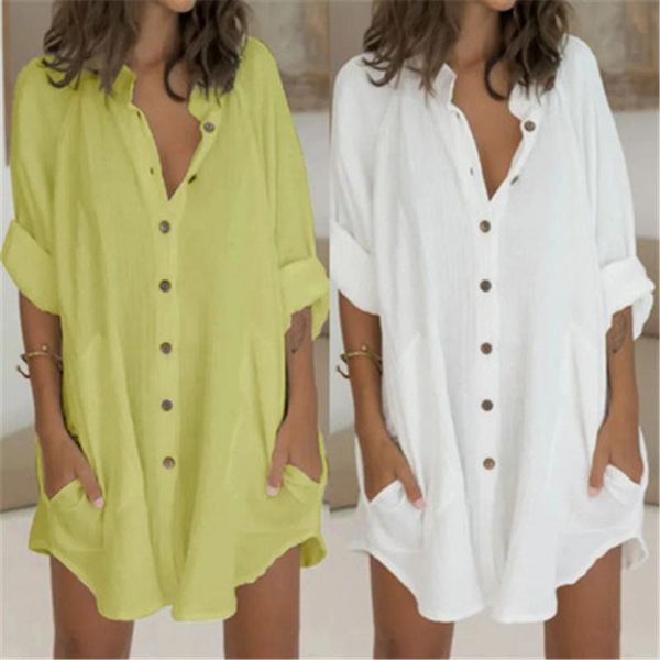casual dresses 2021 autumn v-neck women shirt dress clothes long sleeves white female vestido feminino plus size, Black;gray
casual dresses 2021 autumn v-neck women shirt dress clothes long sleeves white female vestido feminino plus size, Black;gray