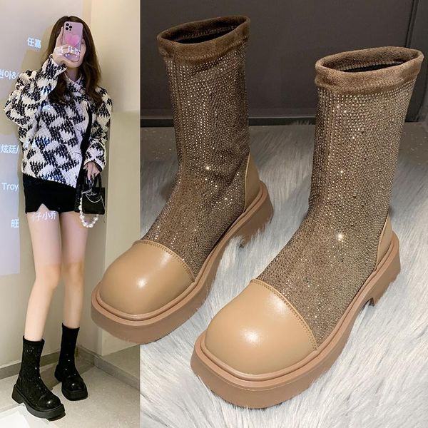boots woman 2021 ladies casual stretch fabric socks fashion cross-tied women shoes platform gothic, Black
boots woman 2021 ladies casual stretch fabric socks fashion cross-tied women shoes platform gothic, Black