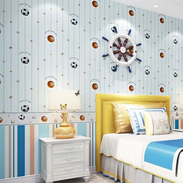shuhiko papel de parede modern cartoon children's room ball boy girl wallpaper non-woven wallpapers
shuhiko papel de parede modern cartoon children's room ball boy girl wallpaper non-woven wallpapers