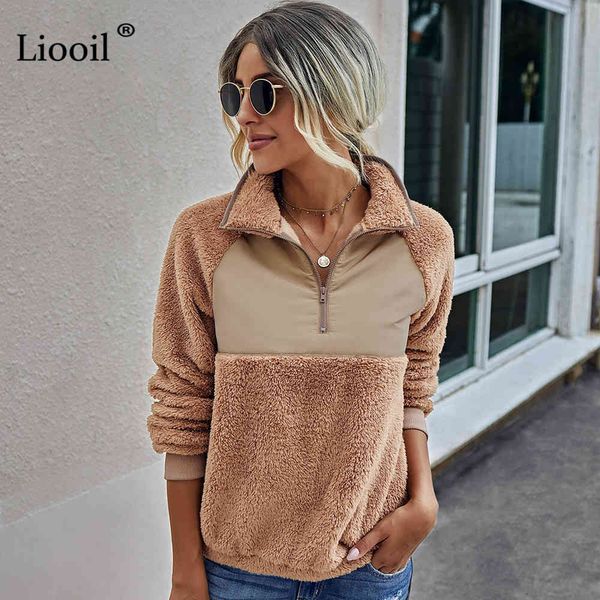 sweatshirts casual fleece sweatshirts women long sleeve turn-down collar with zipper female autumn winter clothes patchwork pullovers zdub, Black
sweatshirts casual fleece sweatshirts women long sleeve turn-down collar with zipper female autumn winter clothes patchwork pullovers zdub, Black