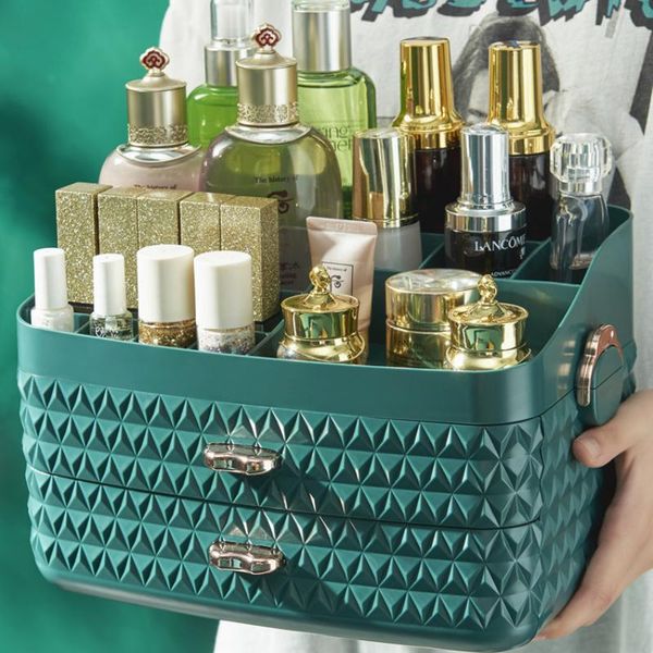 storage boxes & bins luxury large capacity makeup organizer box container cosmetic brush holder organizador
storage boxes & bins luxury large capacity makeup organizer box container cosmetic brush holder organizador