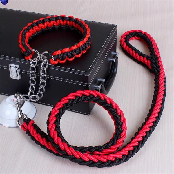 1.2m 17 colors length double strand rope large dog leashes metal p chain buckle national color pet traction collar set a 13 collars &
1.2m 17 colors length double strand rope large dog leashes metal p chain buckle national color pet traction collar set a 13 collars &