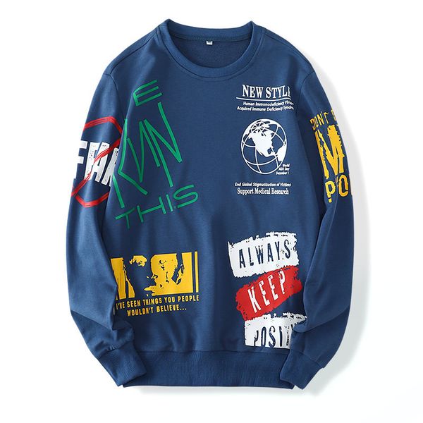 men's hoodie sweaters loose wild round neck print teenager casual knitted bottoming shirt clothes sweater autumn and winter new product, Black;brown
men's hoodie sweaters loose wild round neck print teenager casual knitted bottoming shirt clothes sweater autumn and winter new product, Black;brown